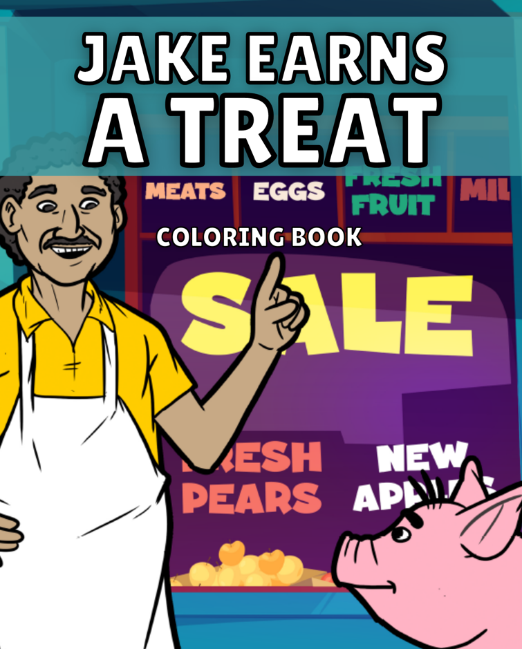 Jake Earns a Treat - Coloring Book